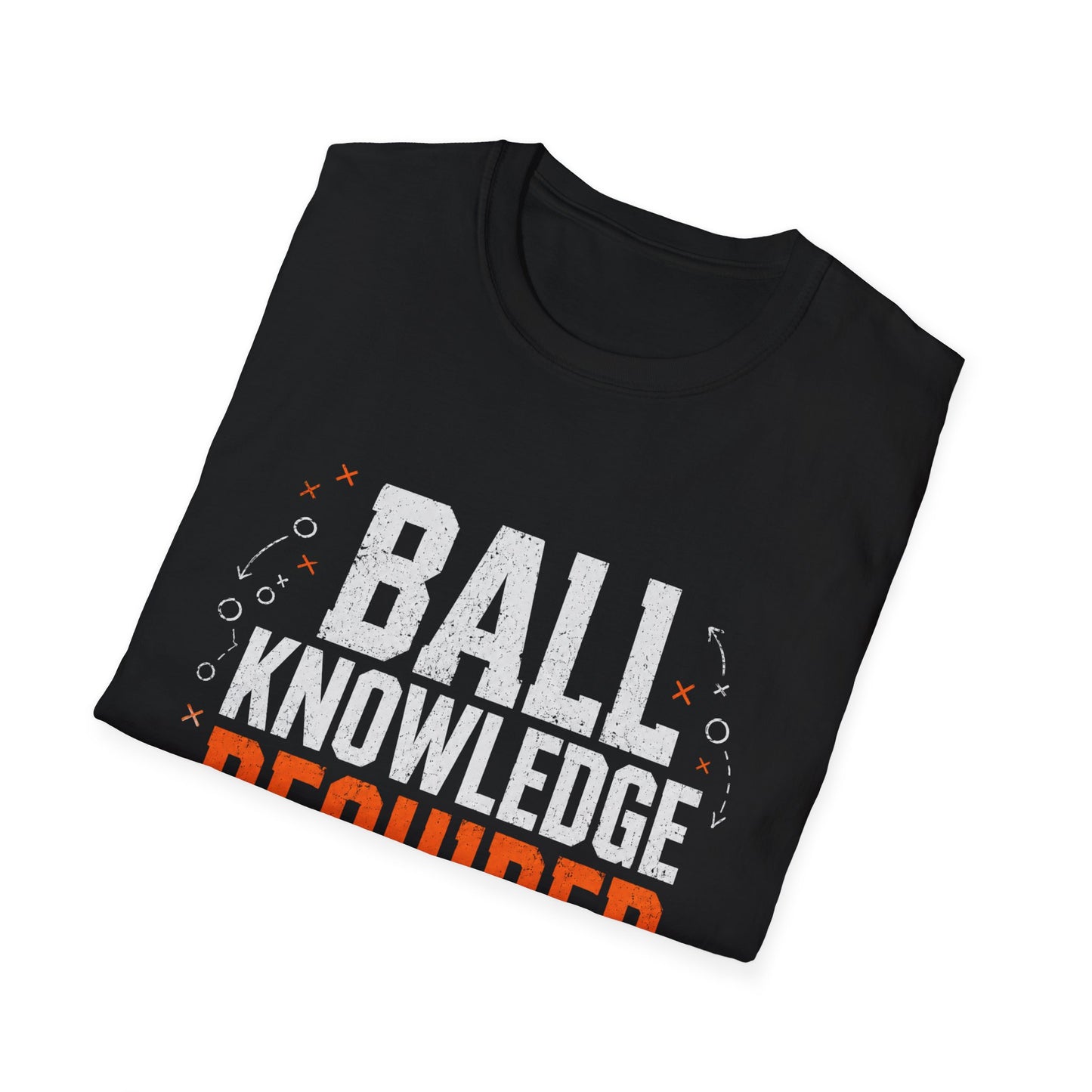 Ball Knowledge Required Football T-Shirt | The Couch Coverage Graphic Tee